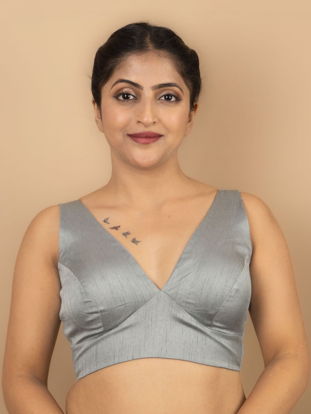 FIGURES DESIGNER V-Neck Saree Blouse