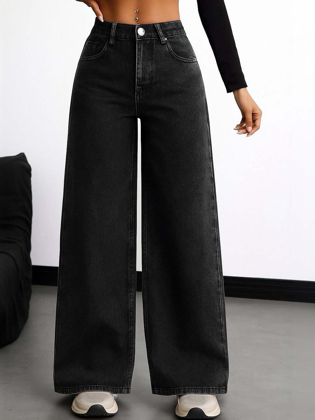 KASHIANXSTYLE Women Relaxed Fit High-Rise Jeans