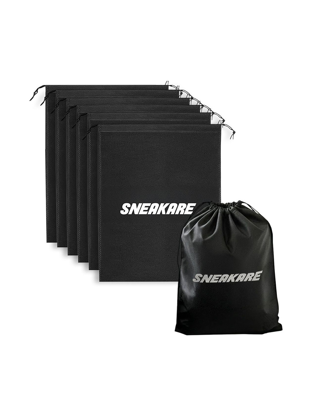 SNEAKARE Black Set Of 6 Shoe Accessories