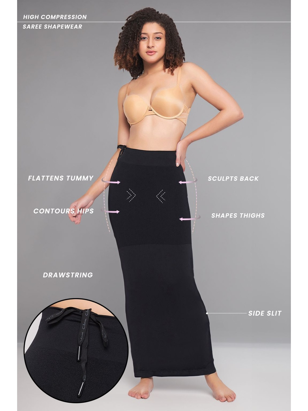 Clovia Saree Shapewear With Side Slit