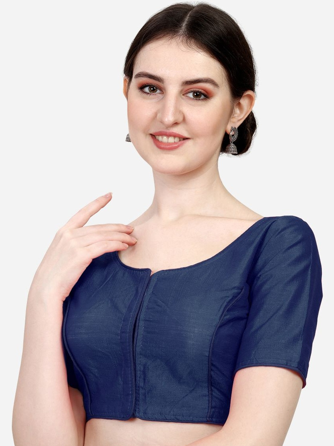 Nigel Designer Round Neck Saree Blouse