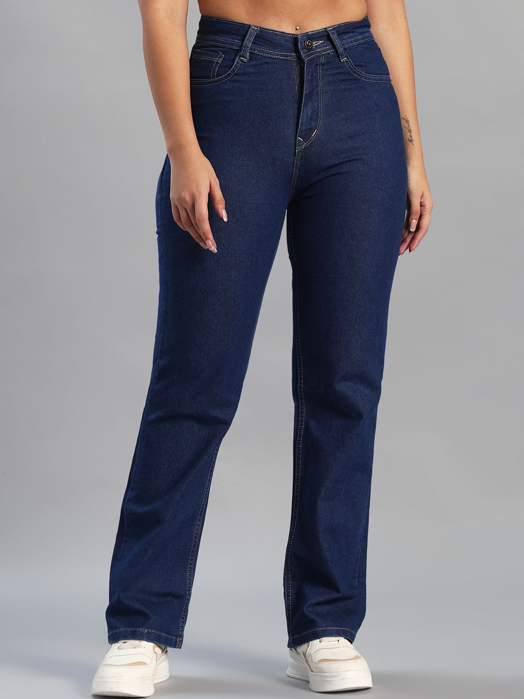 COY Women Comfort Relaxed Fit Mid-Rise Stretchable Jeans