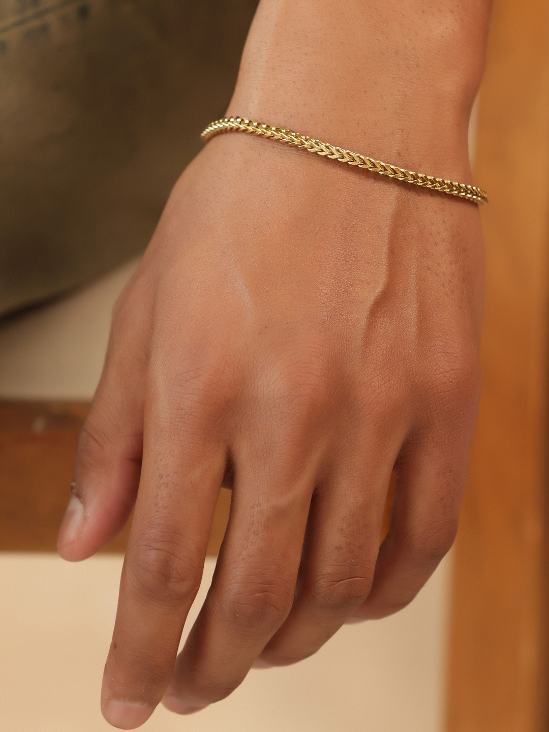 MILLER Men Gold-Plated Link Bracelet