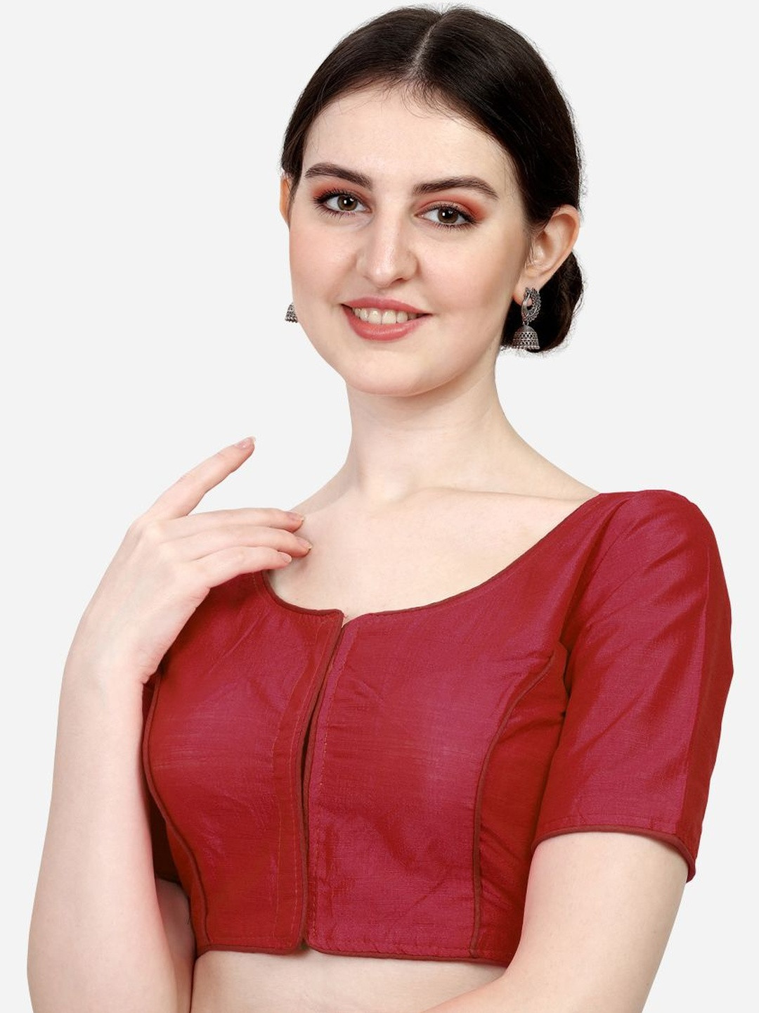 Nigel Designer Round Neck Saree Blouse