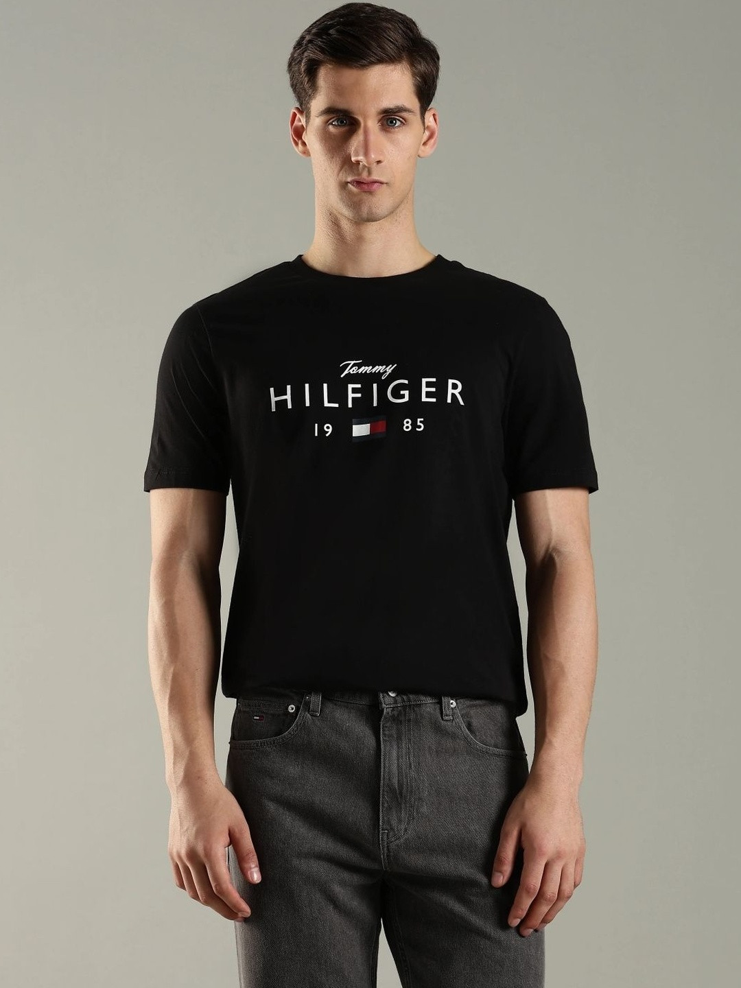 Tommy Hilfiger Men Brand Logo Printed T-shirt