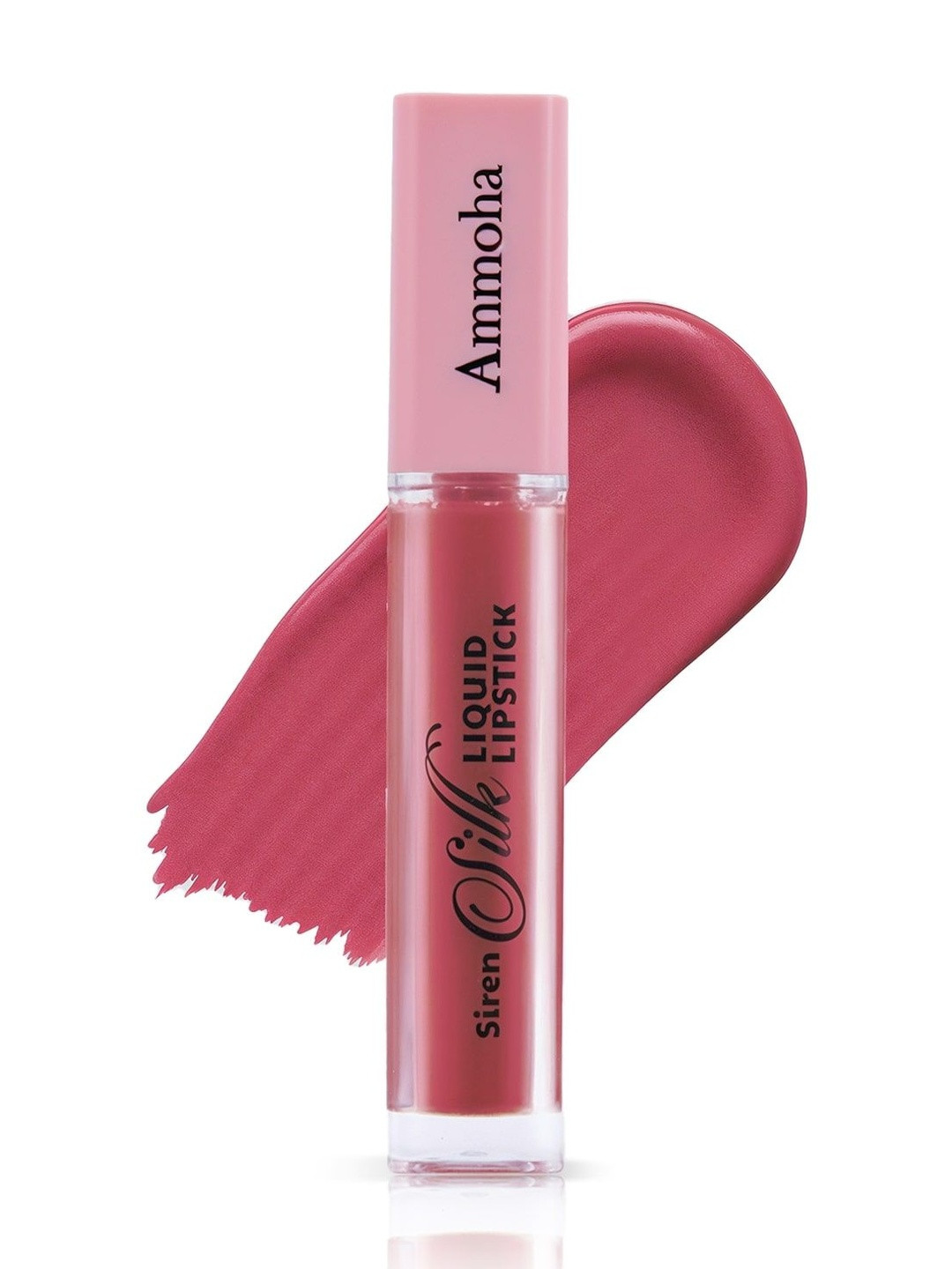 Ammoha Cosmetics Silk Matte Finished Liquid Lipstick- 5 ml- Camellia Charm