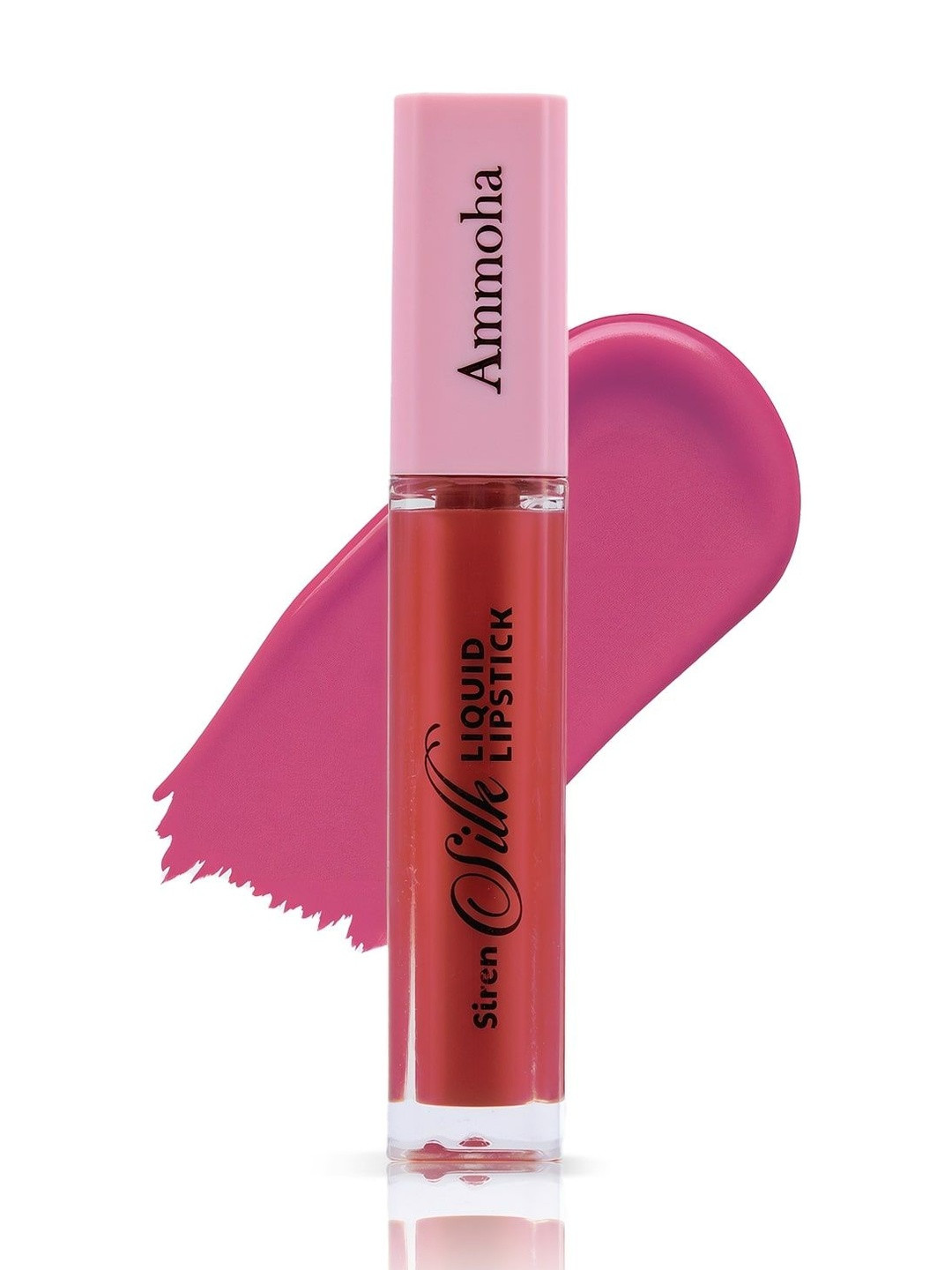 Ammoha Cosmetics Silk Matte Finished Liquid Lipstick- 5 ml- Spring Flamingo