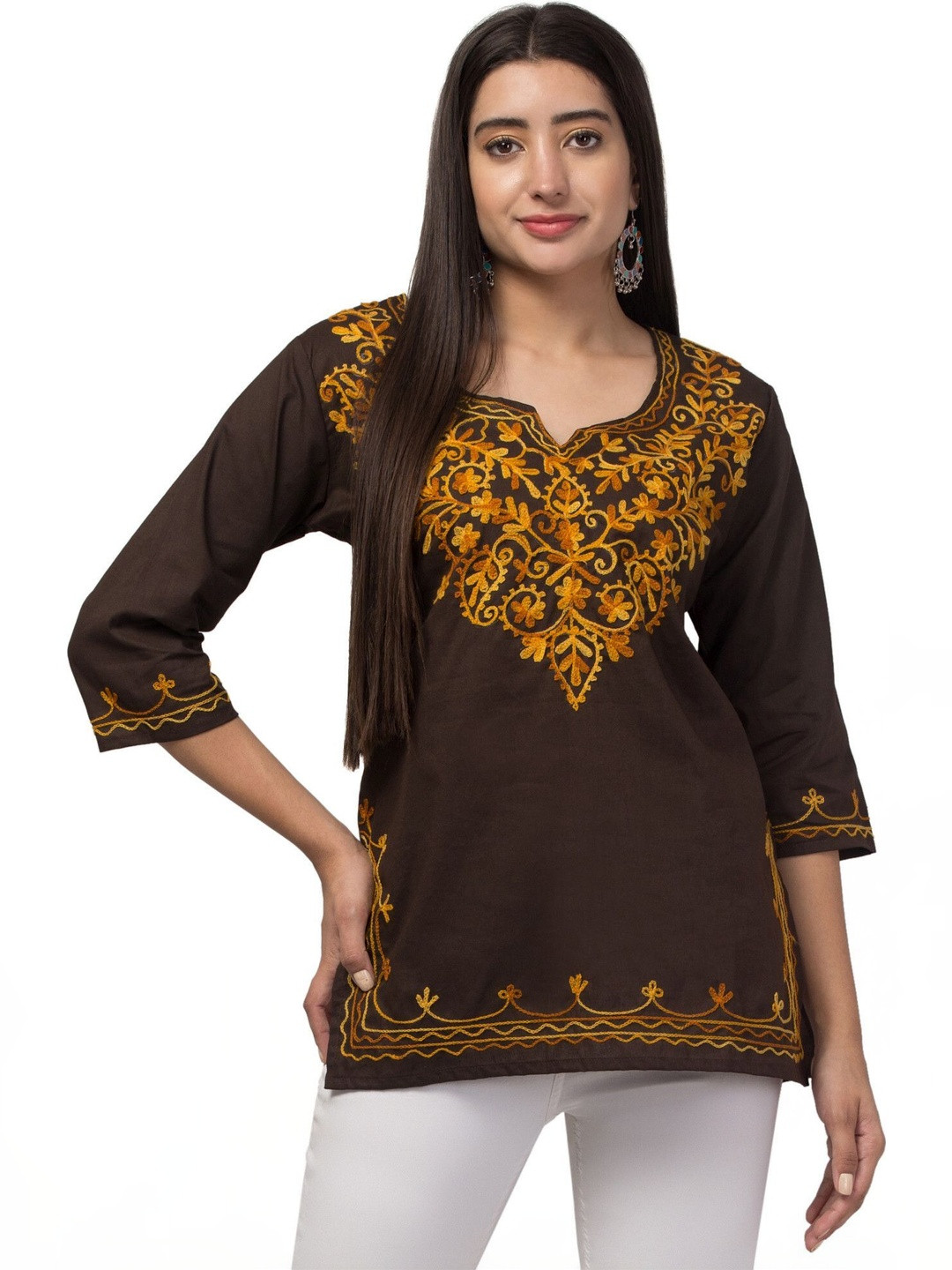 ASAD GARMENTS Women Ethnic Motifs Embroidered Thread Work Indie Prints Kurta