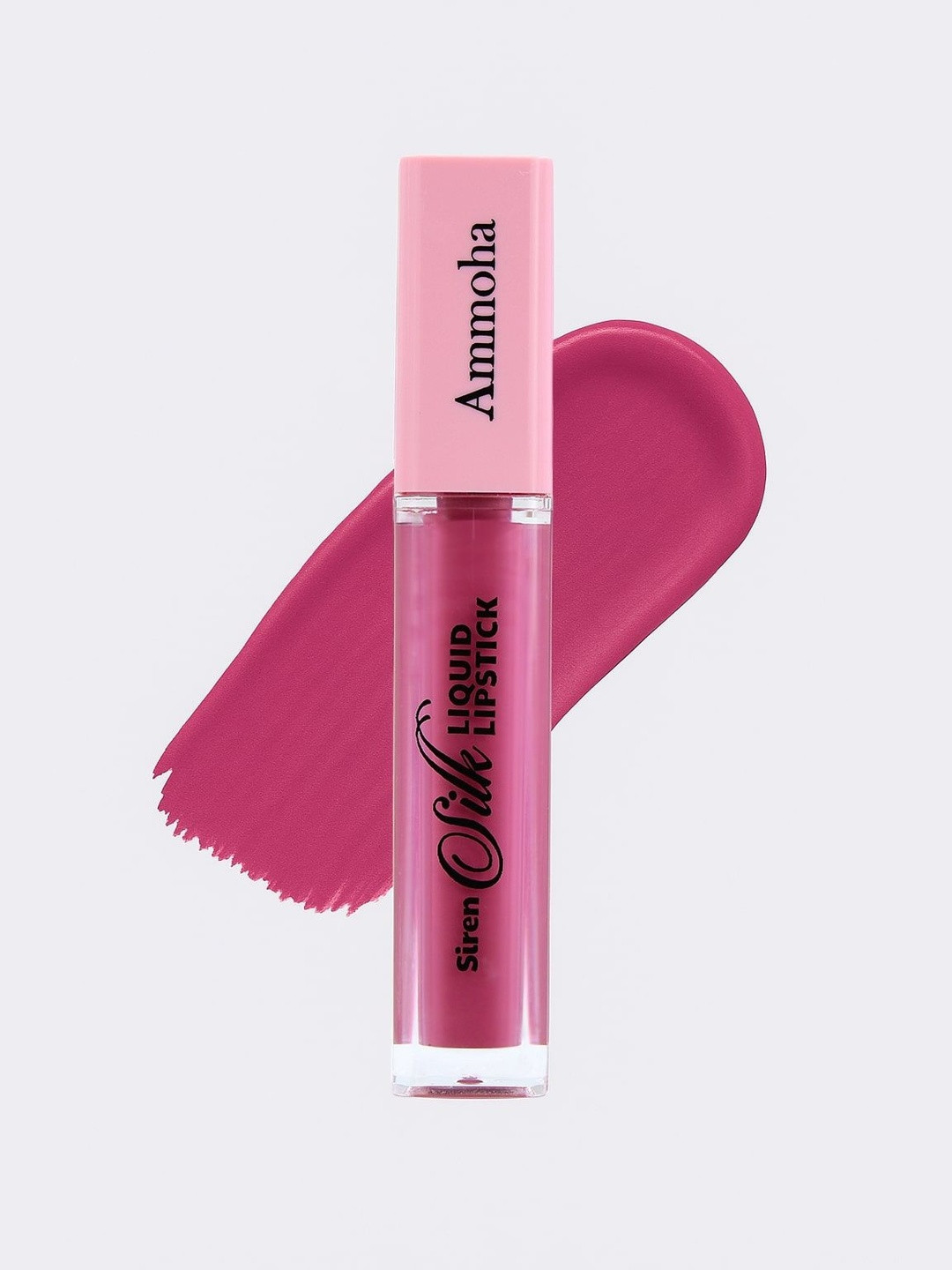 Ammoha Cosmetics Silk Matte Finished Liquid Lipstick- 5 ml- Rosewood Glow