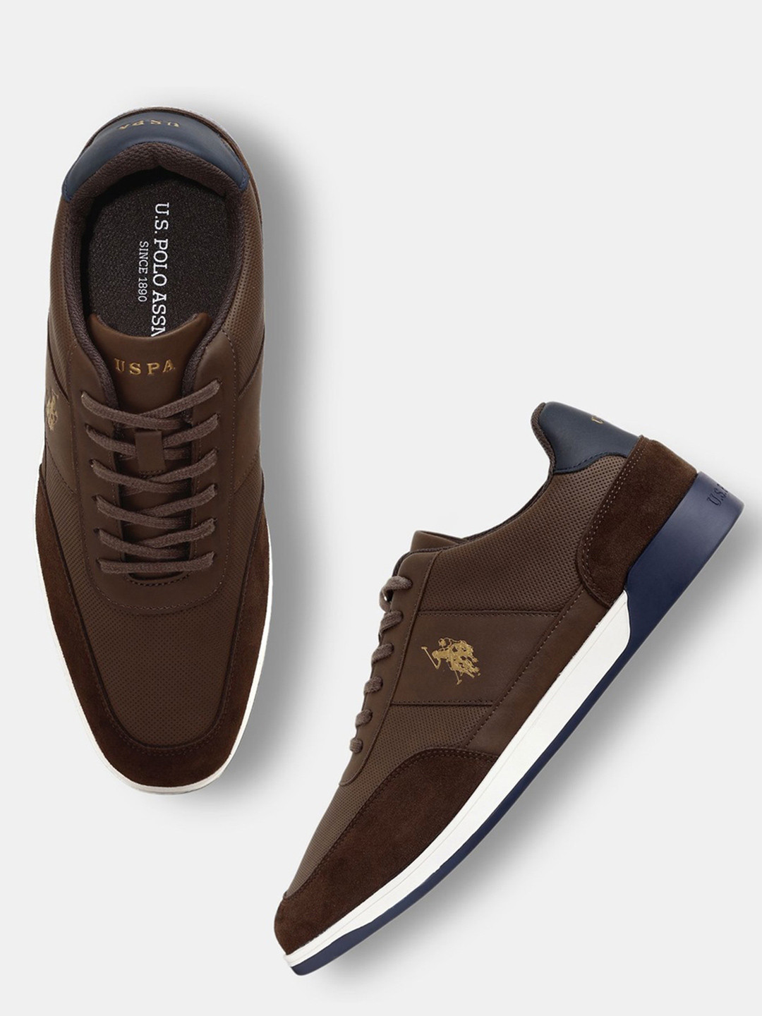 U.S. Polo Assn. Men Textured PU Sneakers