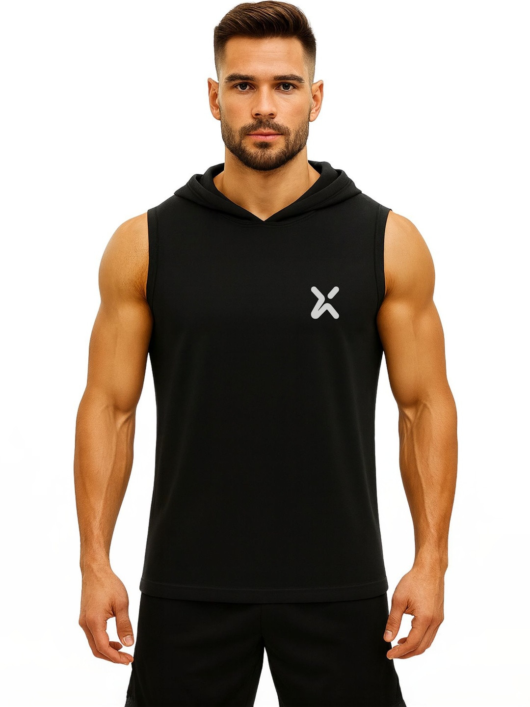 3Colors Printed Hooded Innerwear Vests