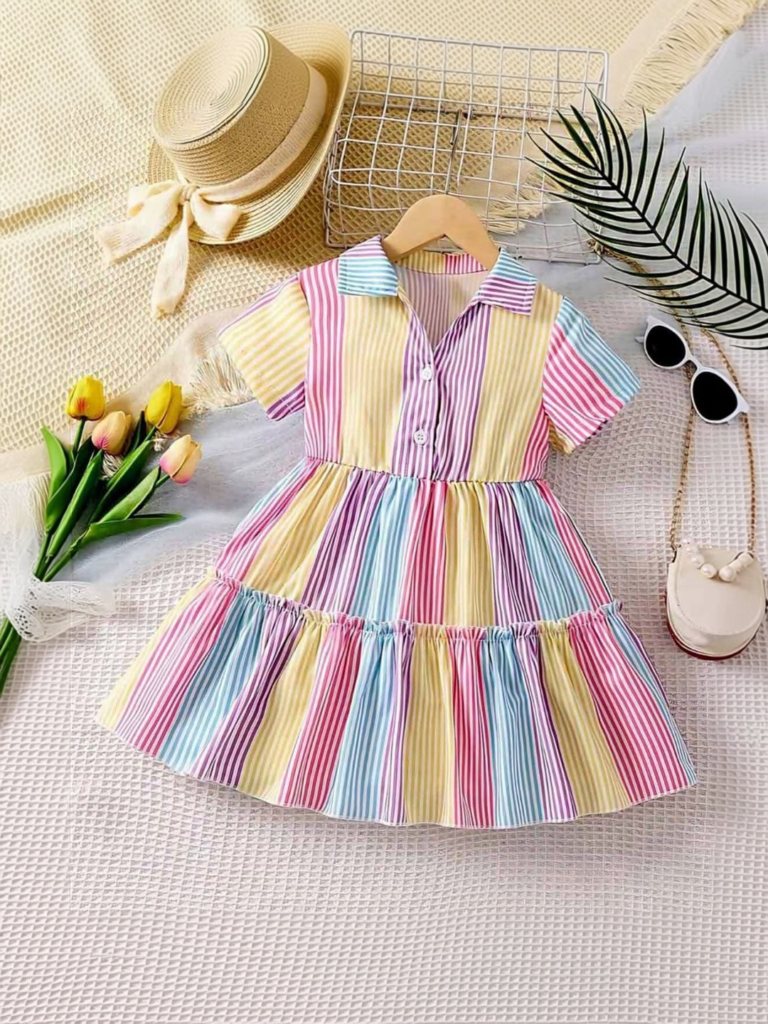 MENSBIT Fit & Flare Midi Dress
