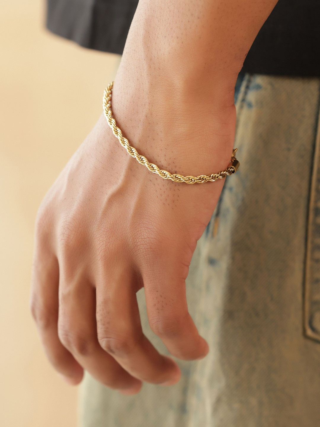 MILLER Men Gold-Plated Link Bracelet