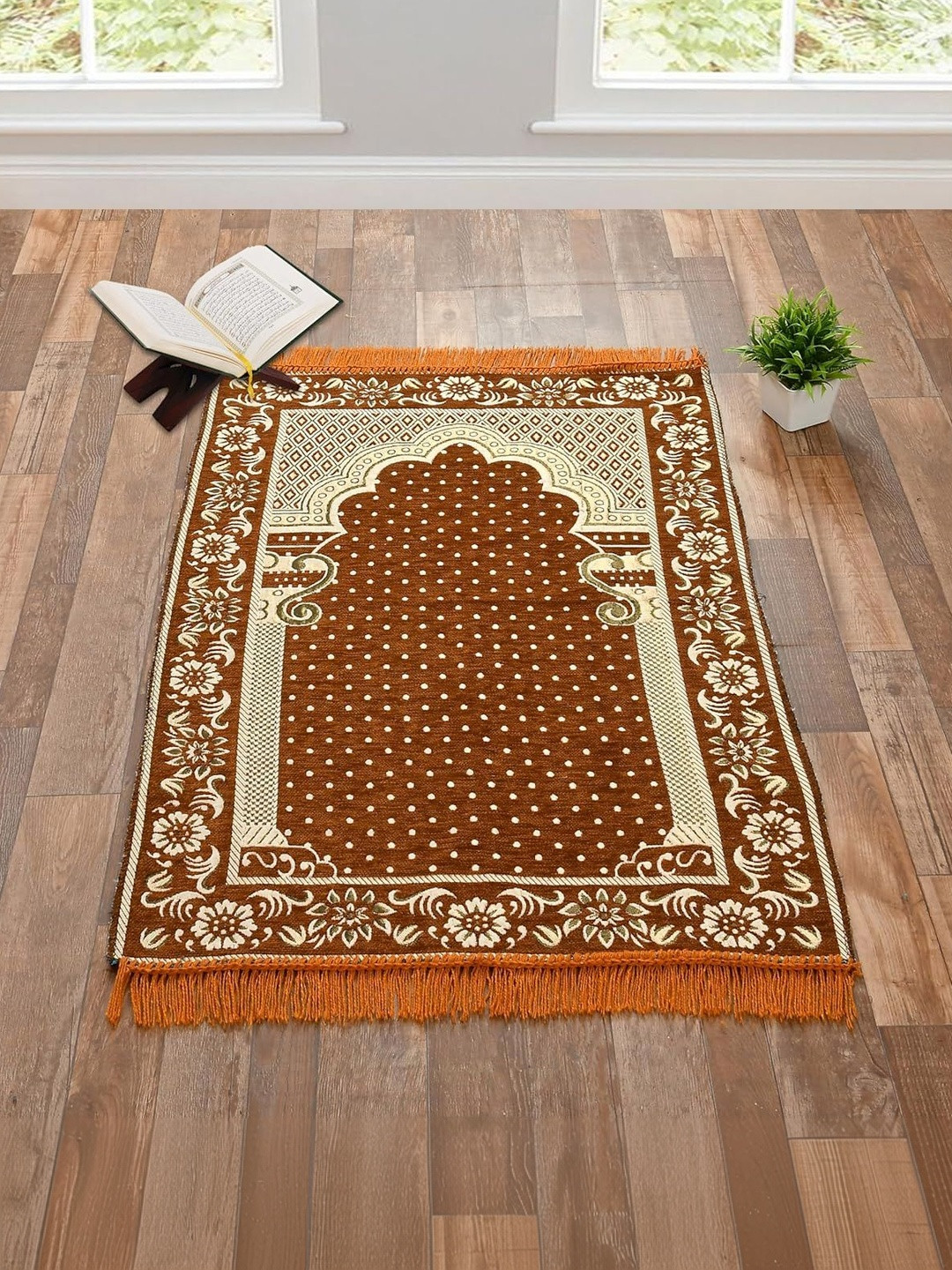Furnishing Hut Namaz Mat Velvet Eco Friendly Prayer Mats