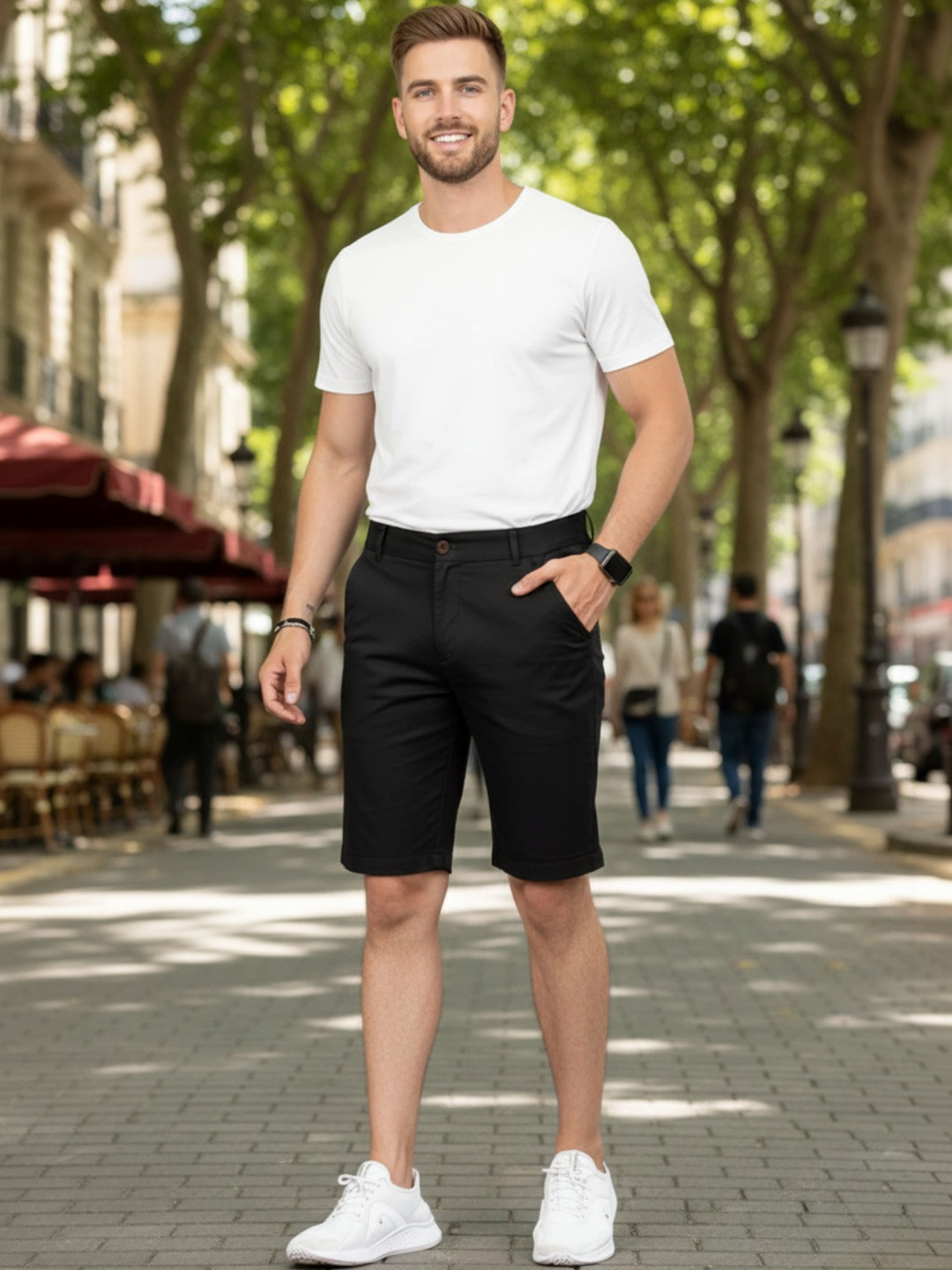 JAMES&GEORGE Men Running Shorts