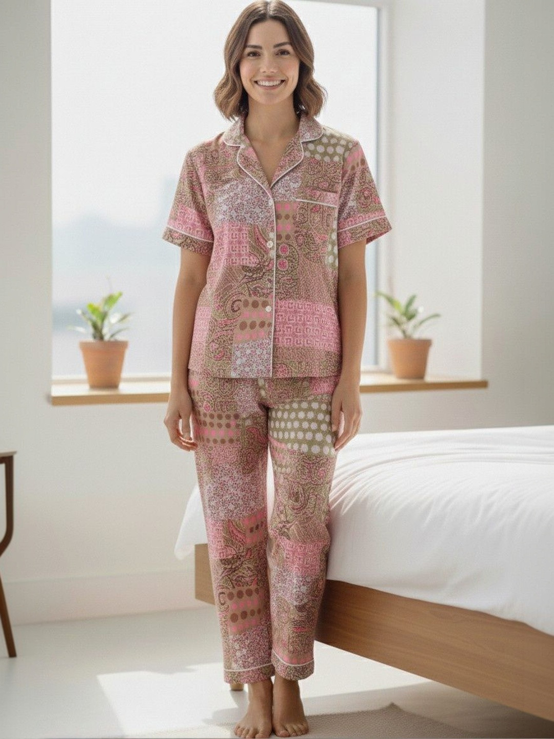 BAESD Women Printed Night suit