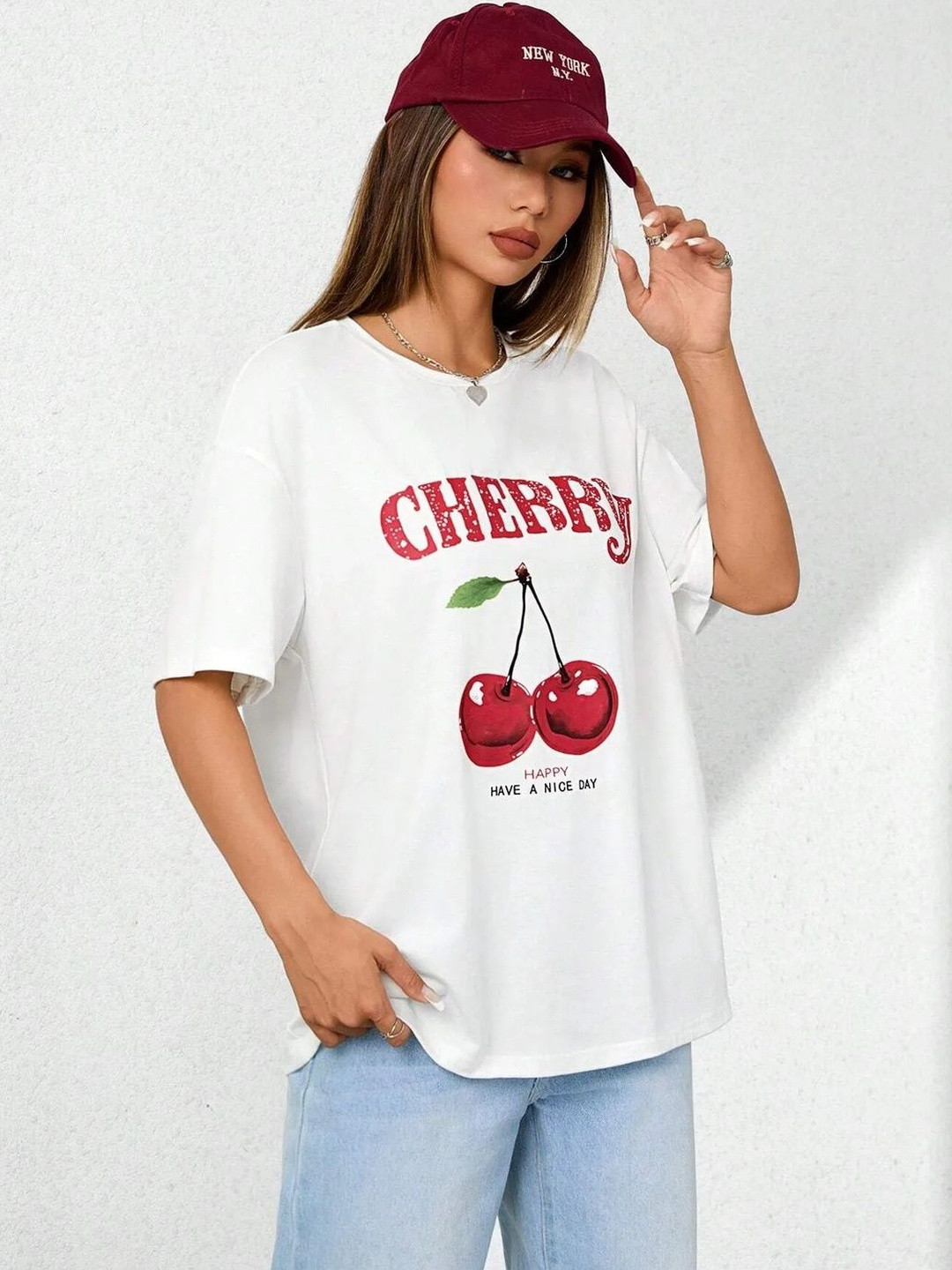 ELBATROSS Women Printed T-shirt