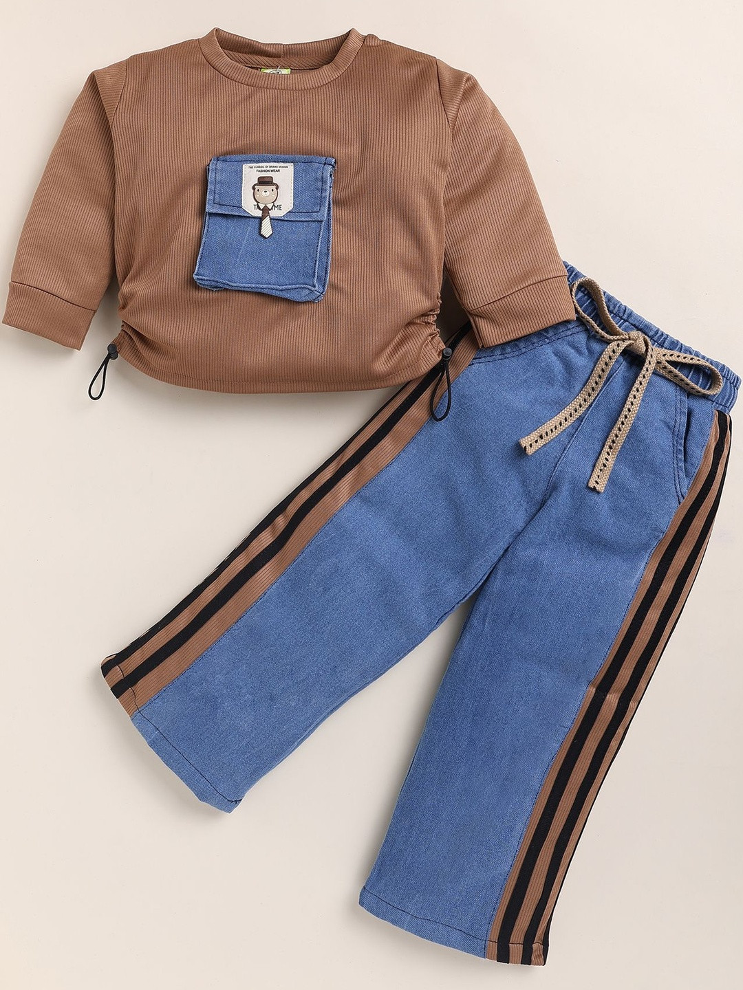 NUTTY BUTTY Girls T-shirt with Trousers