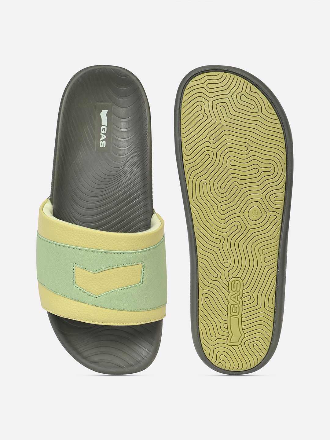 GAS Men WaveRunner Olive Slides