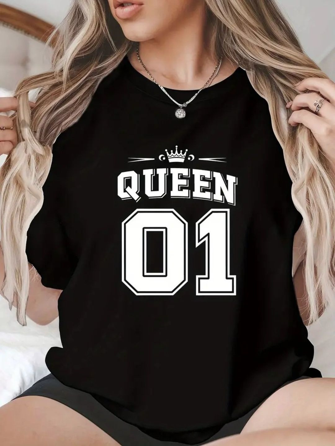 ELBATROSS Women Typography Printed T-shirt