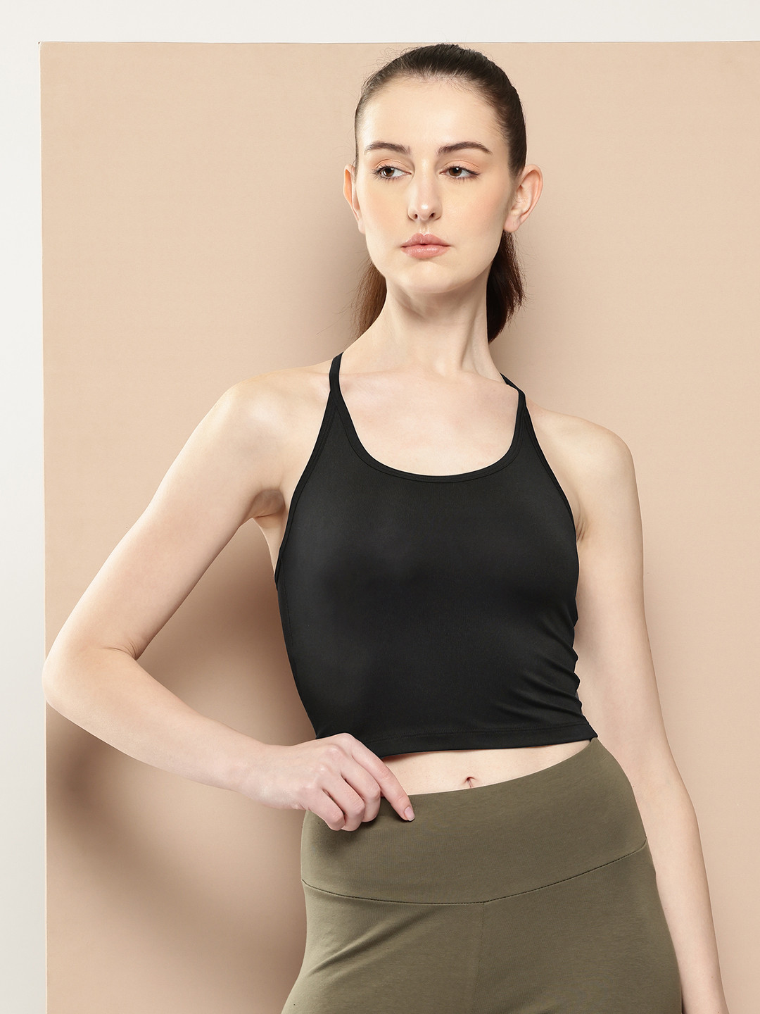 Alcis Racerback Tank Crop Top