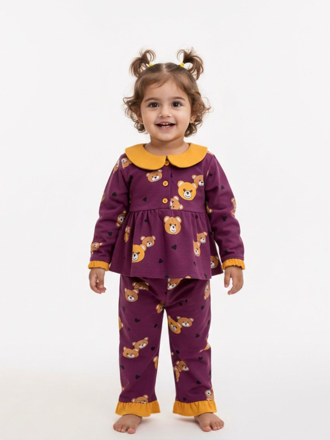 INGRID Girls Printed Night suit