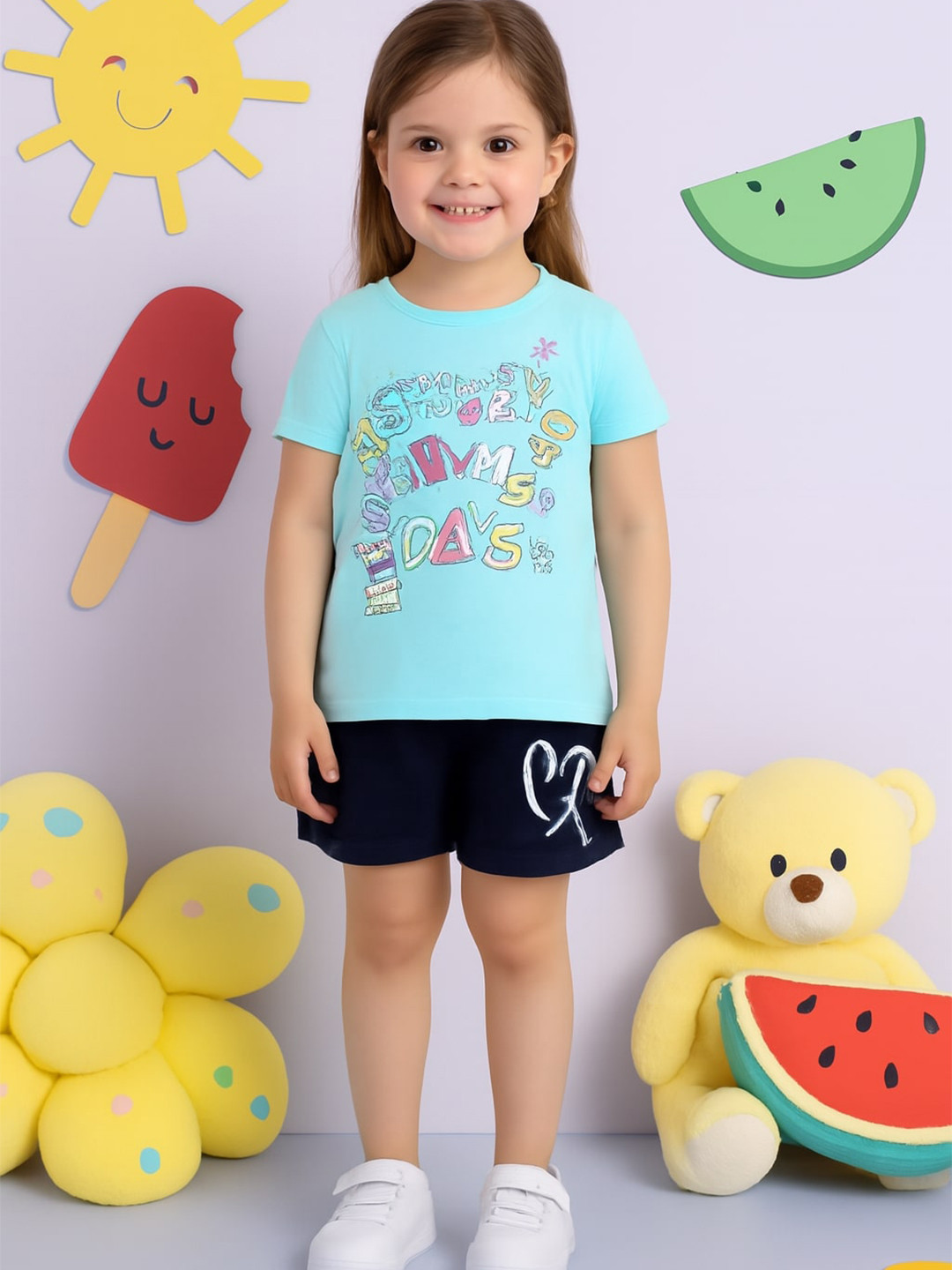 Todd N Teen Girls Printed Night suit