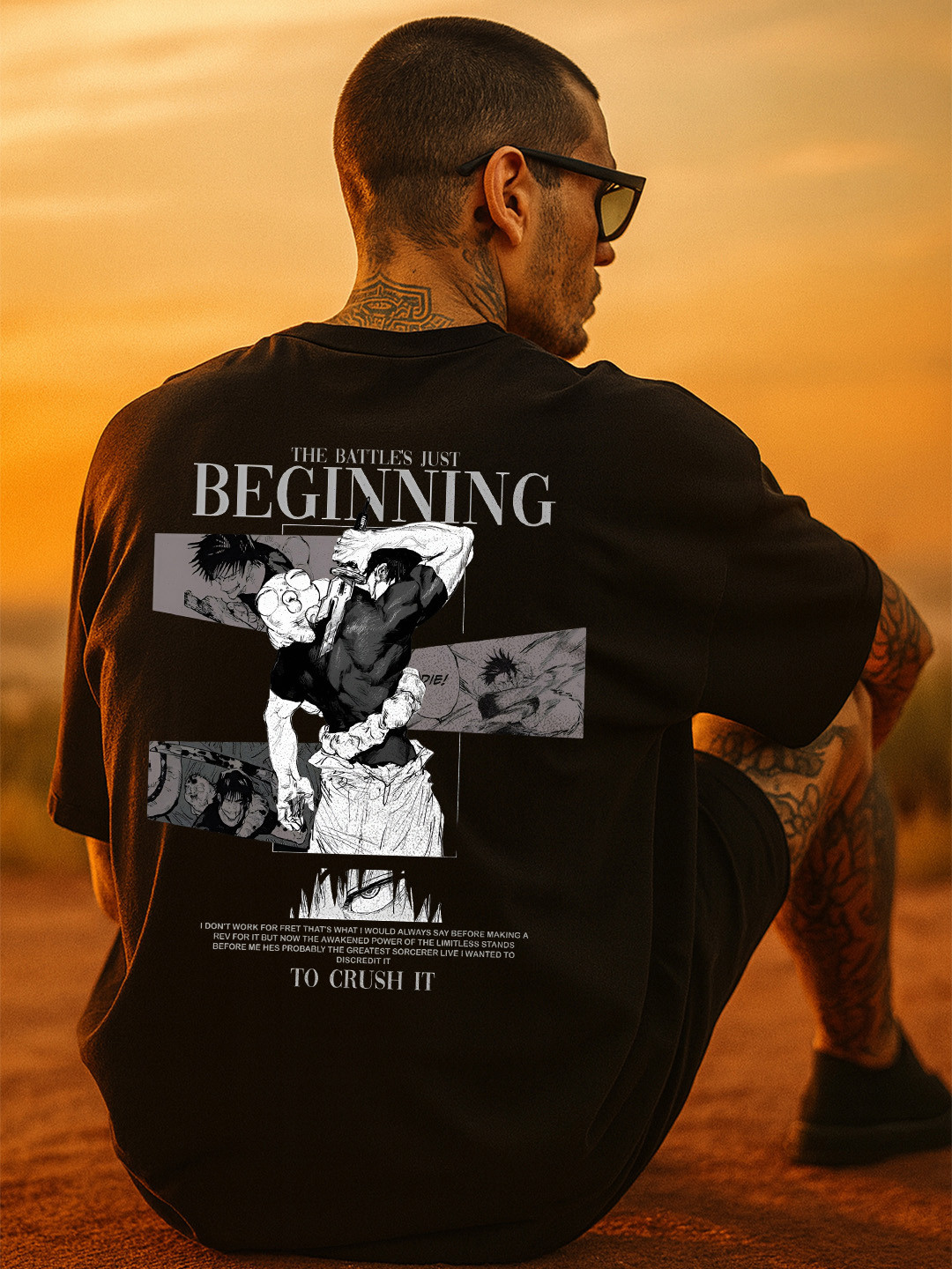 BDSQUARE Men Typography Printed T-shirt