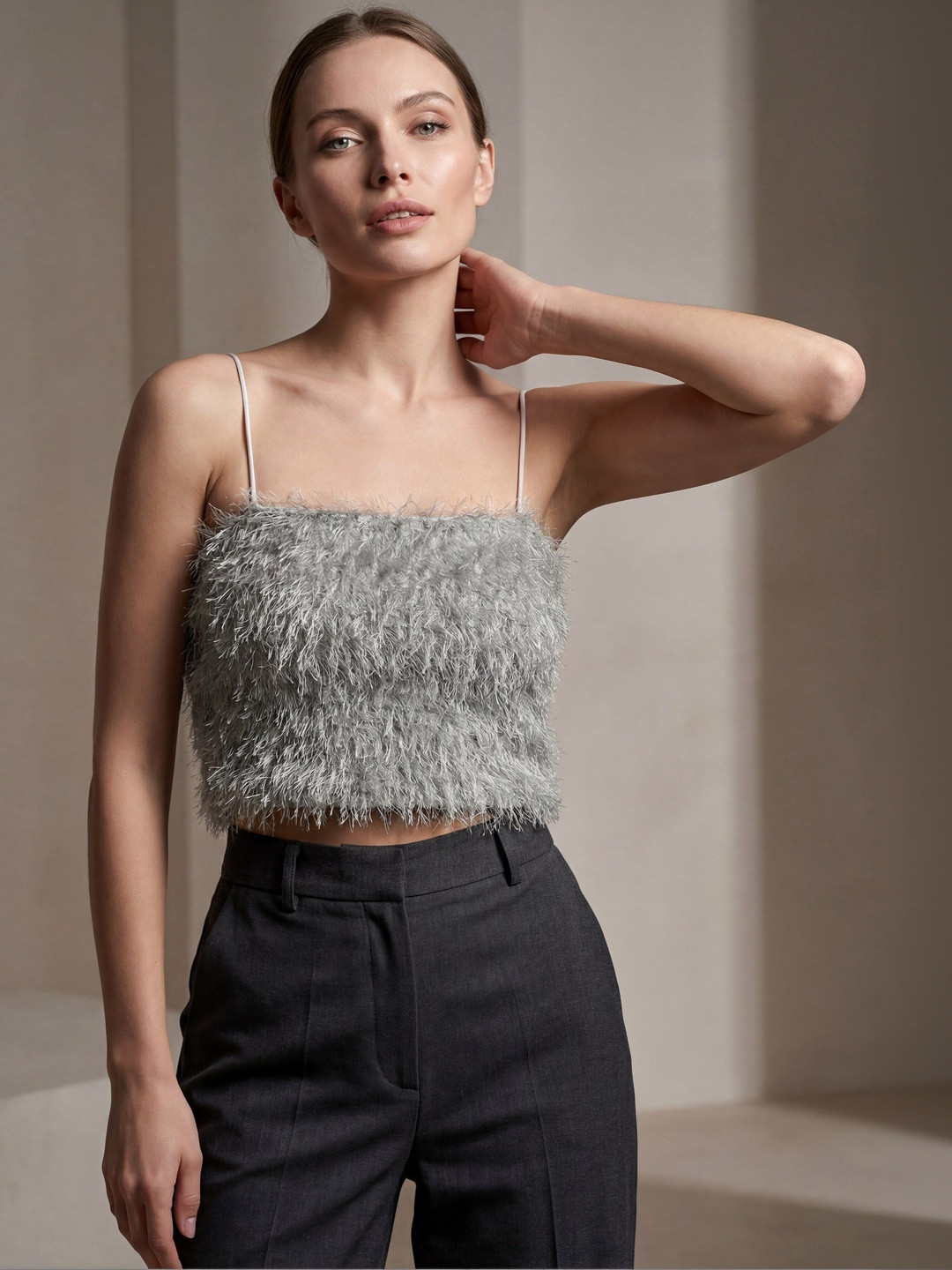 BLURR Fringed Crop Top