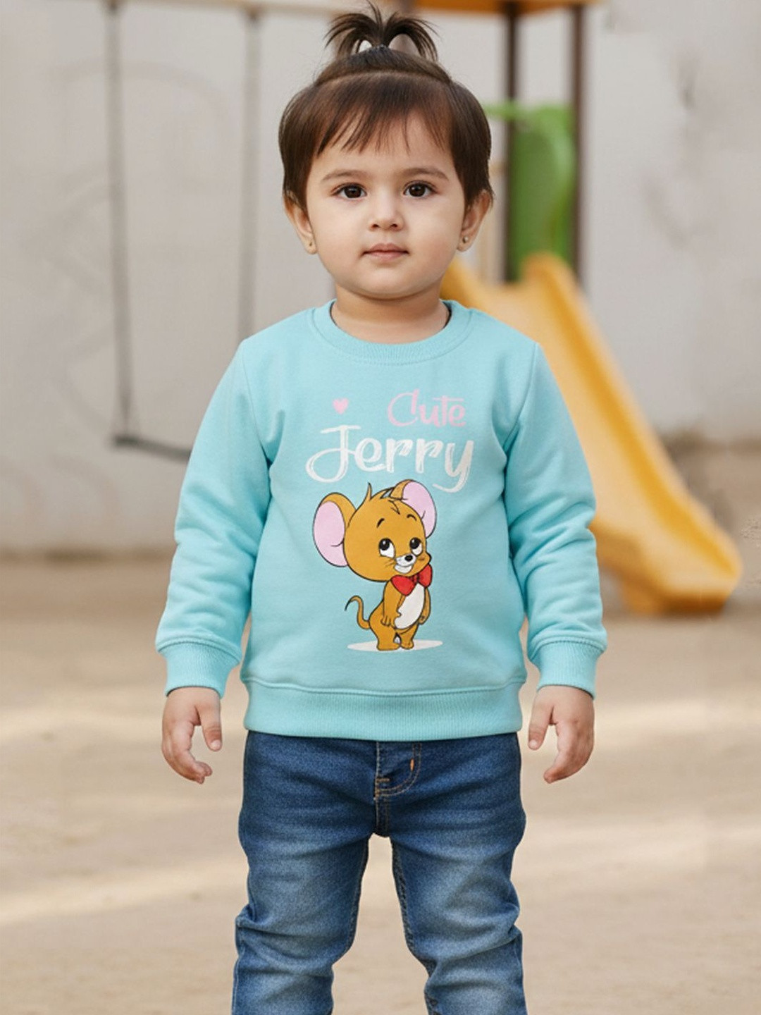 Here&Now X Denikid Girls Printed Sweatshirt