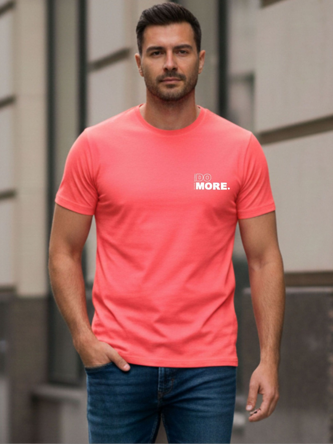 Davno Men Typography Printed T-shirt