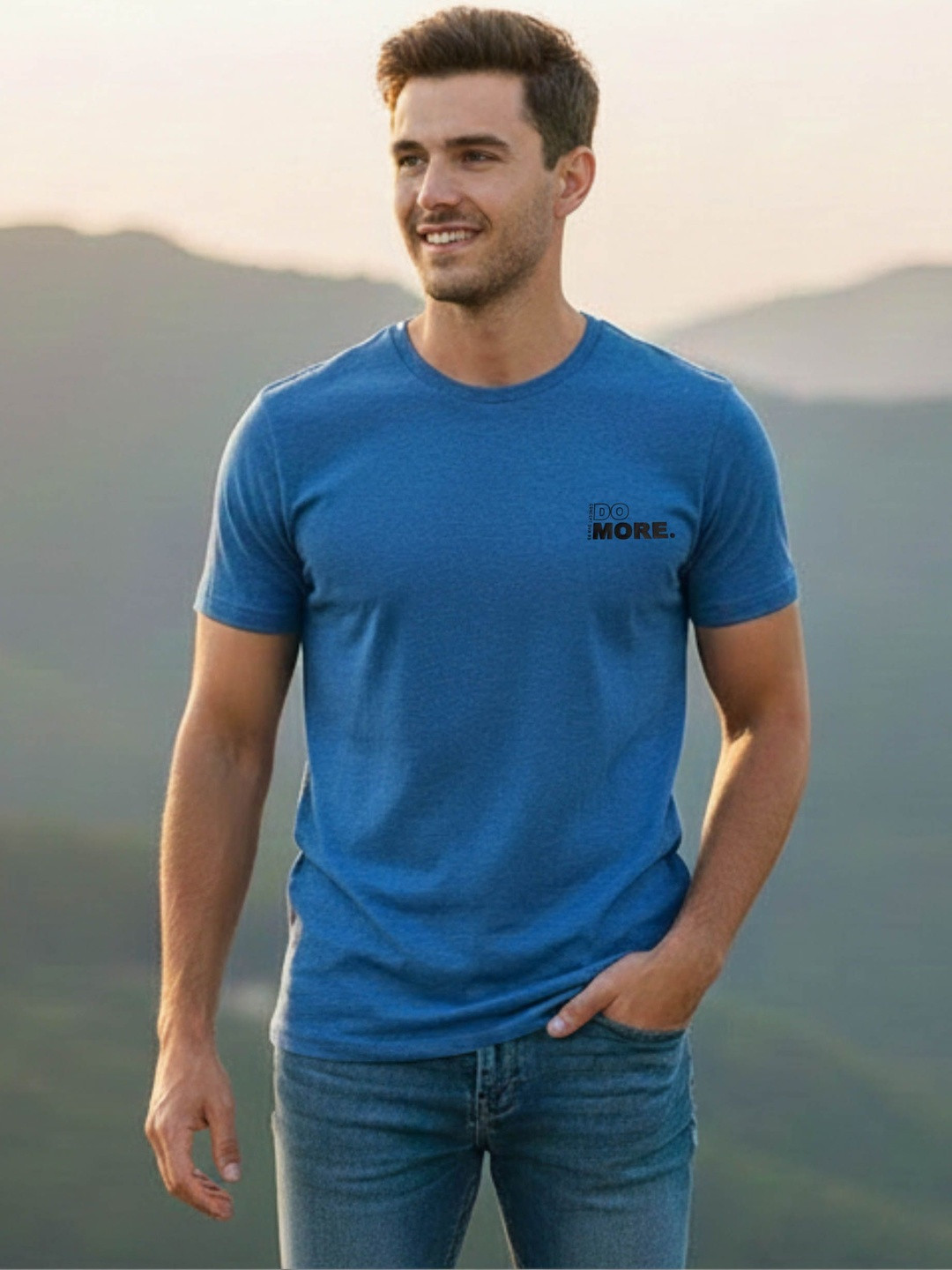 Davno Men Typography Printed T-shirt