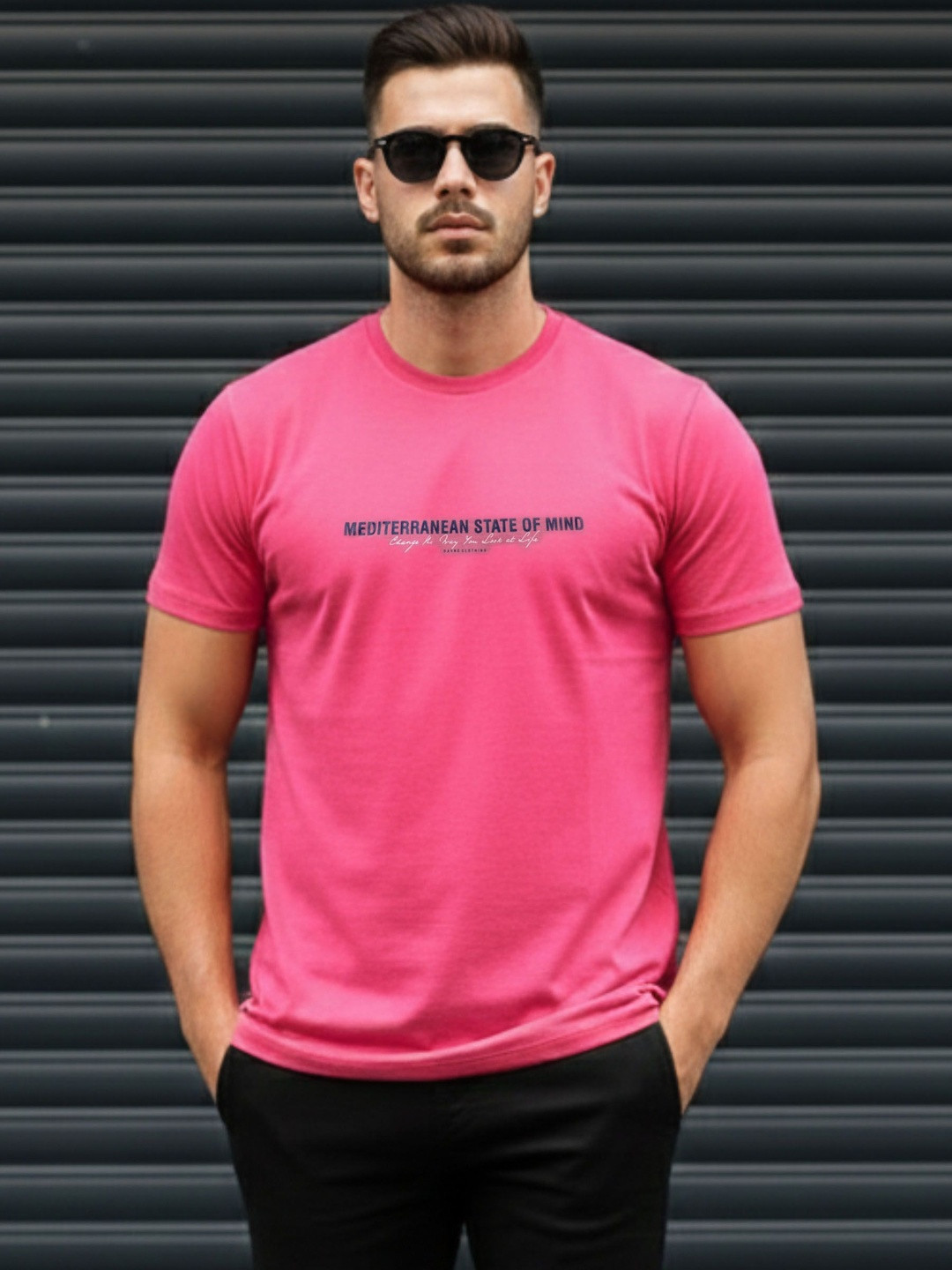 Davno Men Typography Printed T-shirt