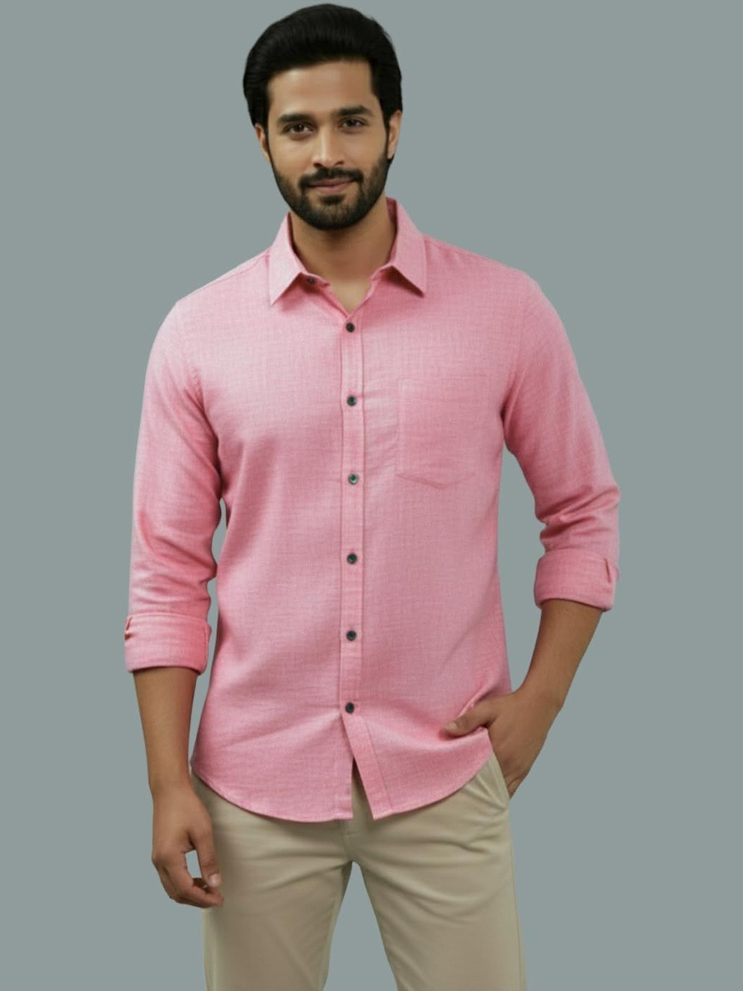 Vida Loca Men Smart Slim Fit Casual Shirt