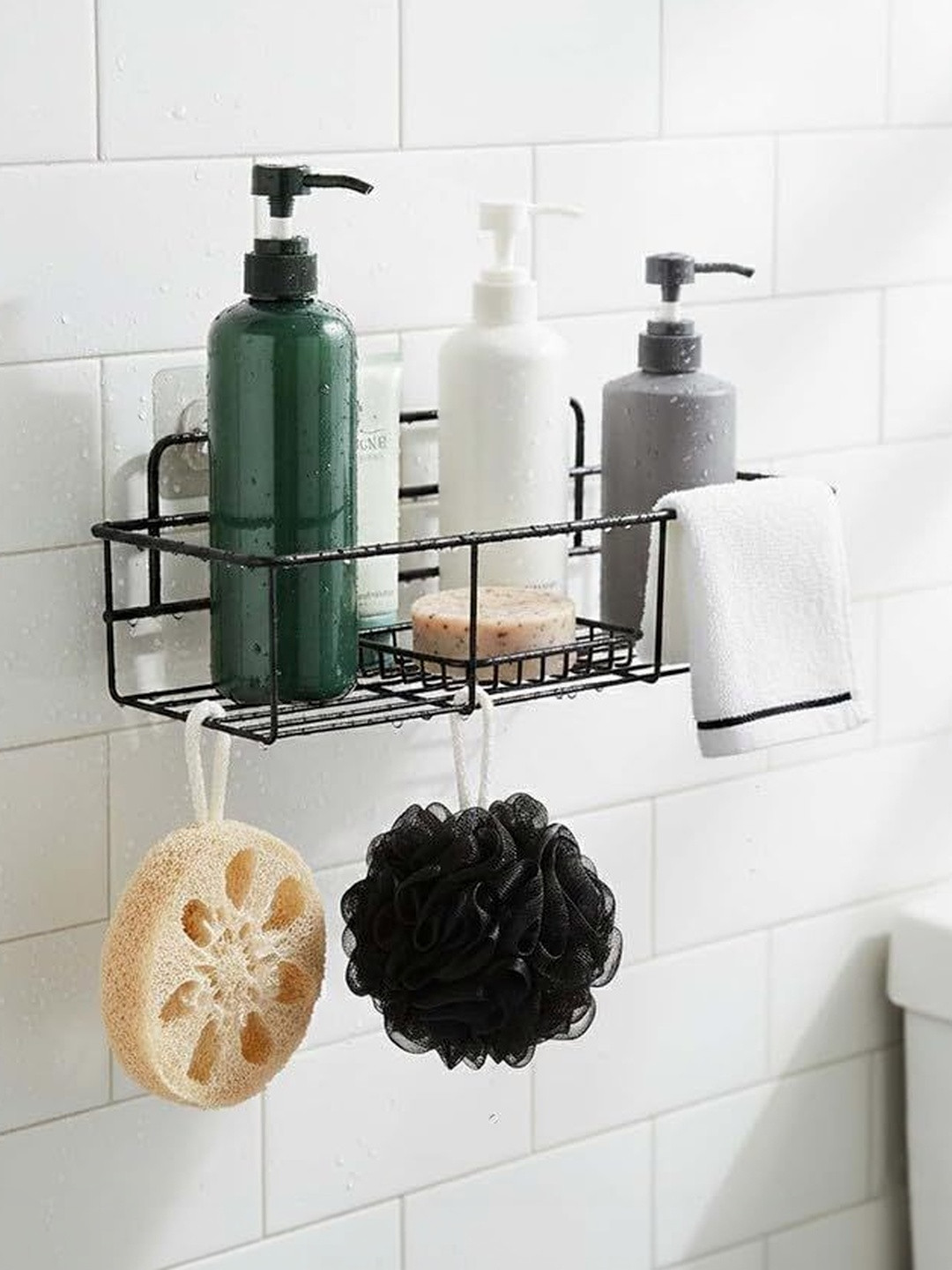 Go Hooked Black Set of 1 Super Strong Multi-Utility Organisers
