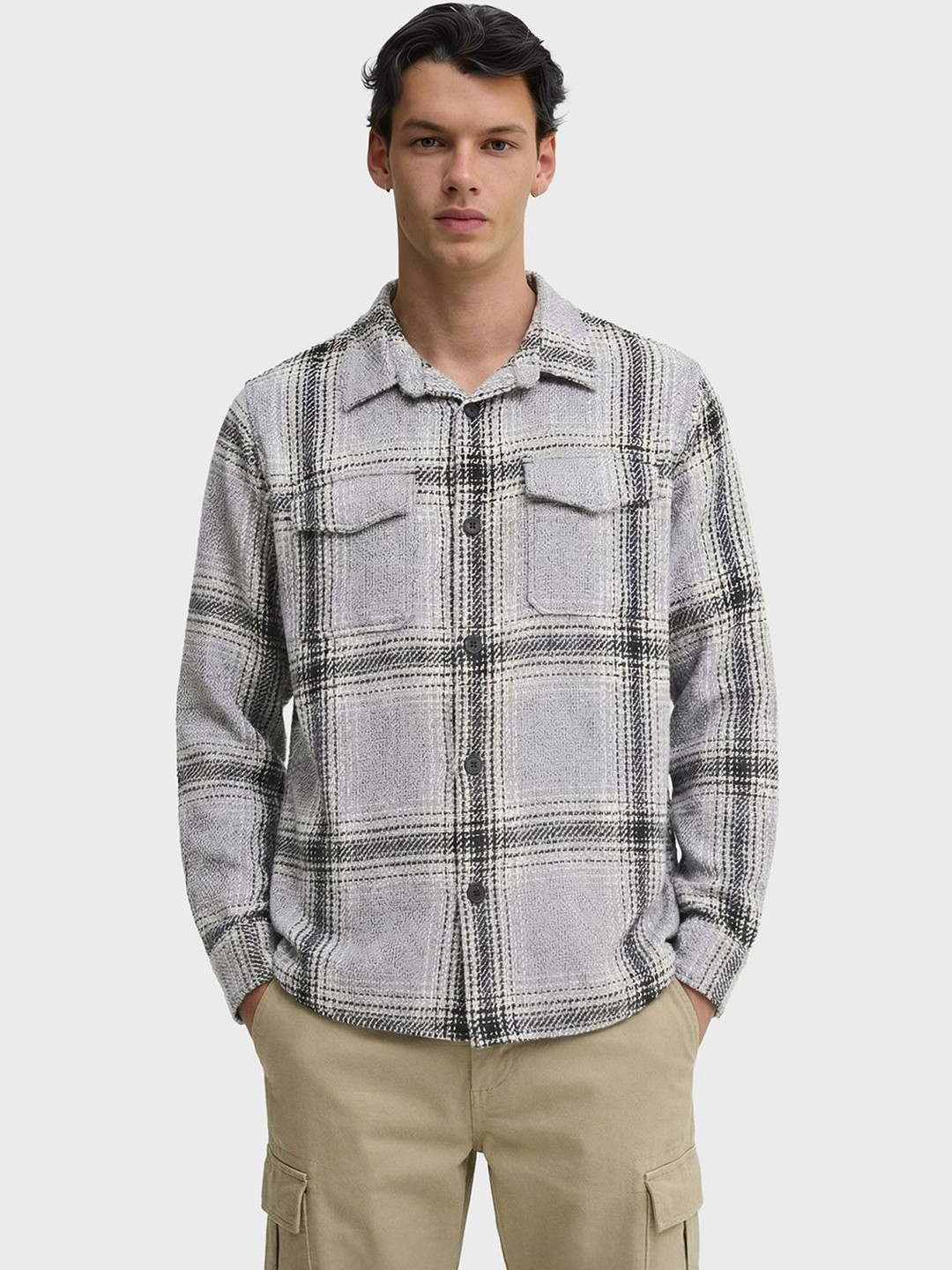 The Indian Garage Co Men Tartan Checks Checked Casual Shirt