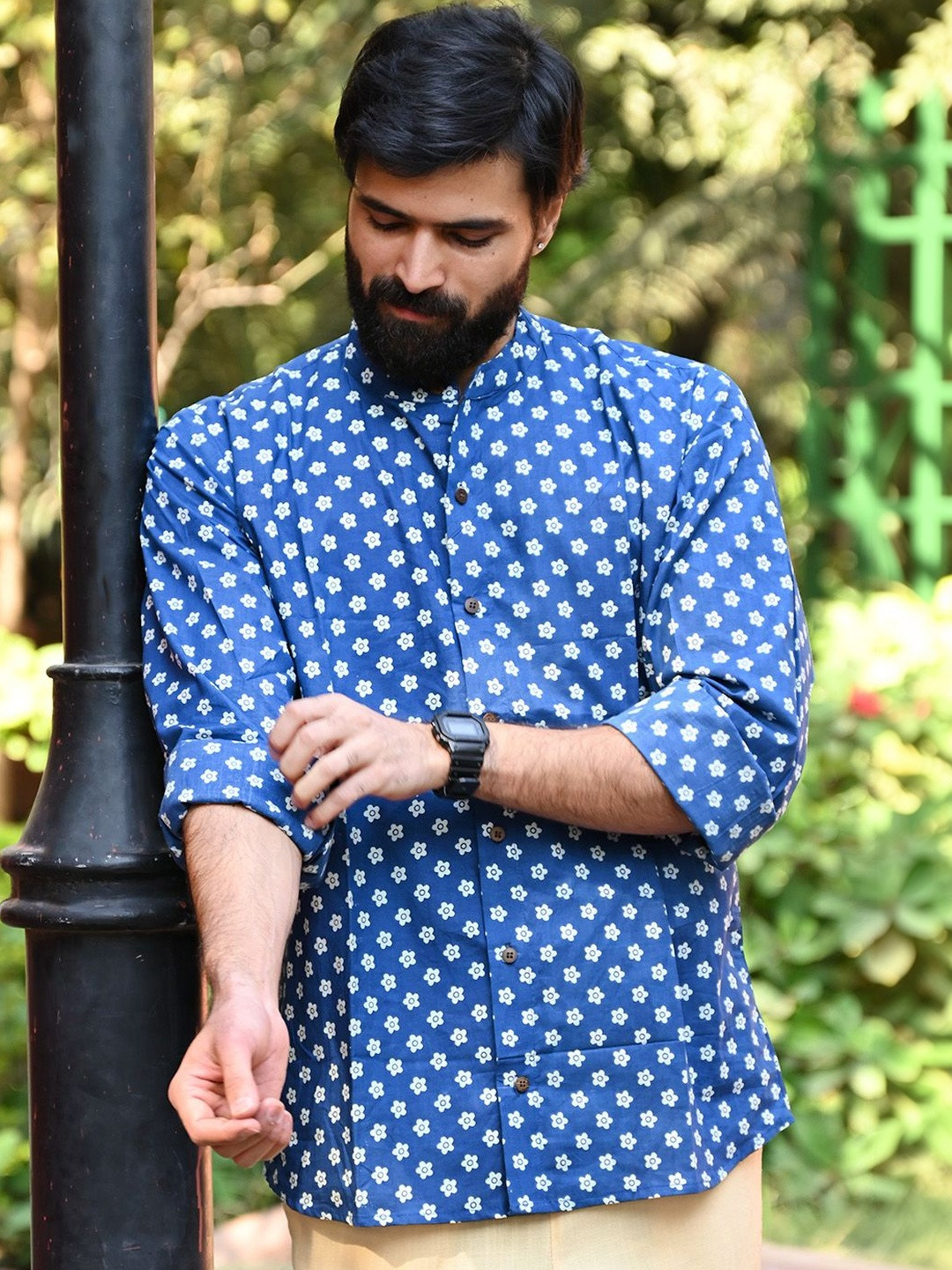 GOODHAND Men Comfort Floral Printed Casual Shirt