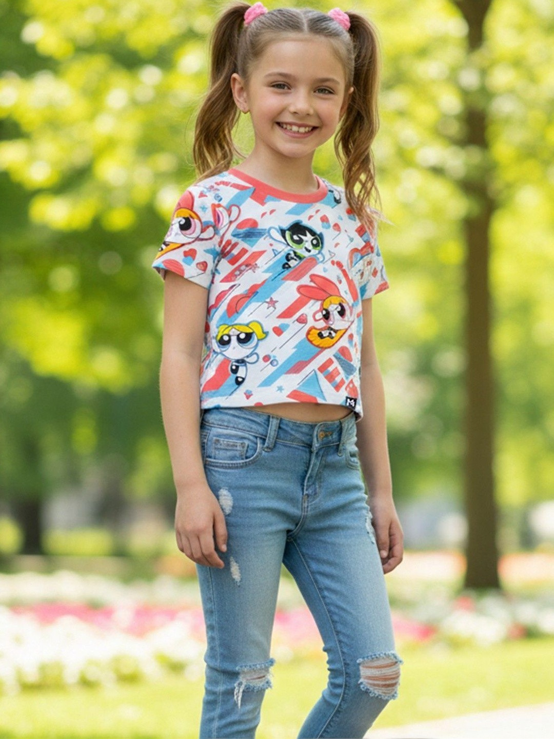 YK X Minute Mirth Girls Cotton Tops