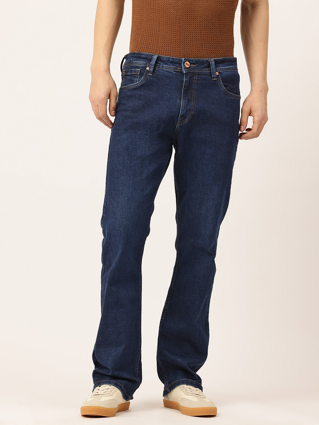Integriti Men Smart Bootcut Mid-Rise Stretchable Jeans