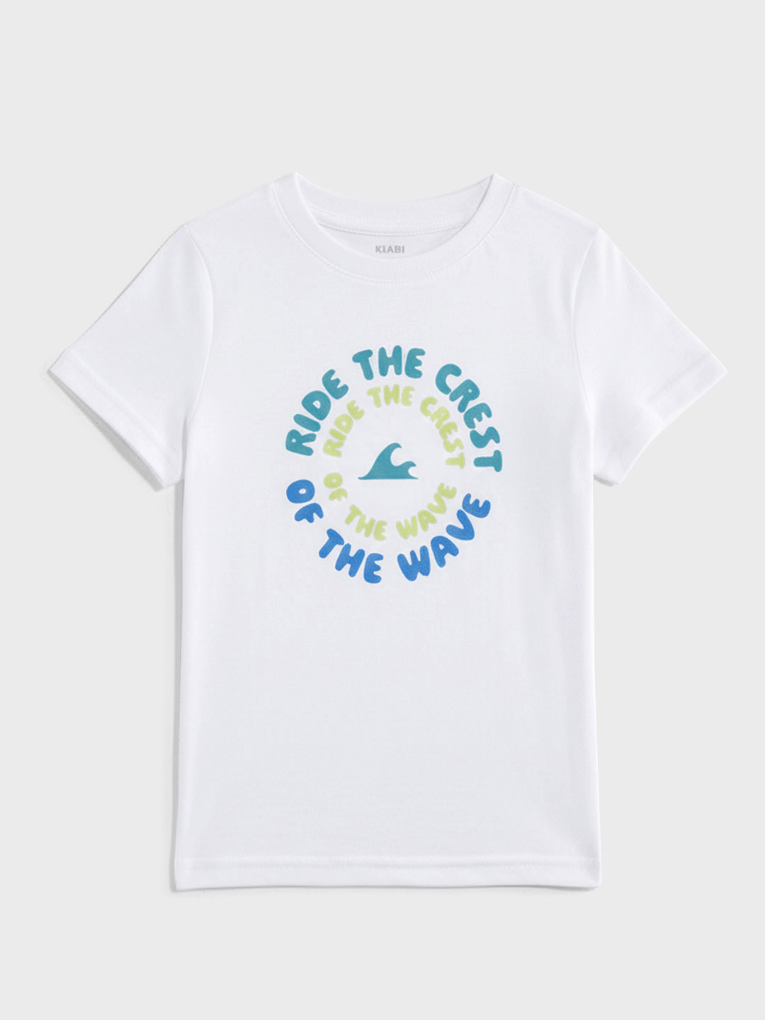 KIABI Boys Typography Printed Pure Cotton T-shirt