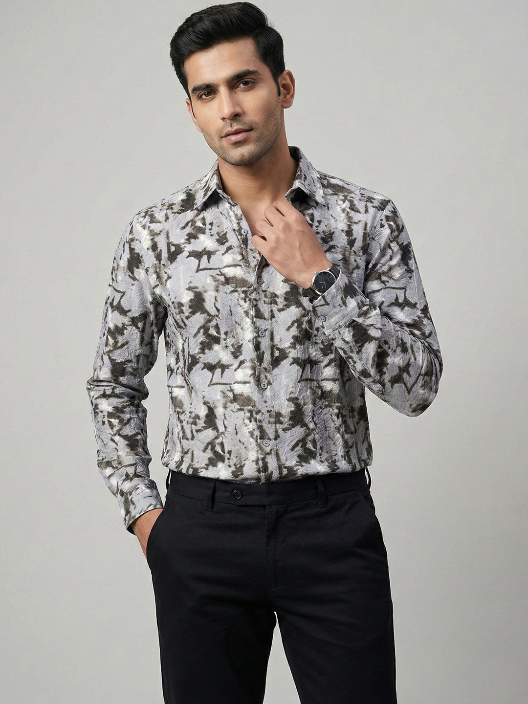 Zeyo Men Men Relaxed Printed Casual Shirt