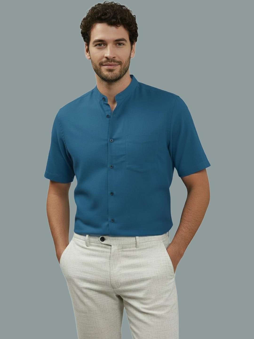 Vida Loca Men Smart Slim Fit Casual Shirt