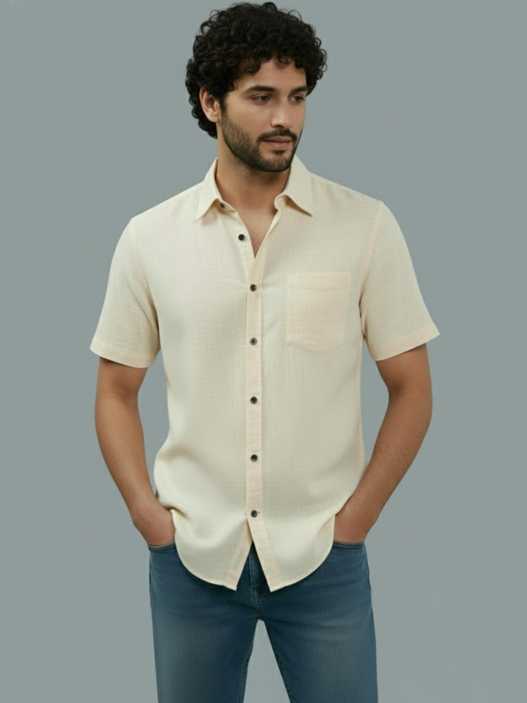 Vida Loca Men Smart Slim Fit Casual Shirt