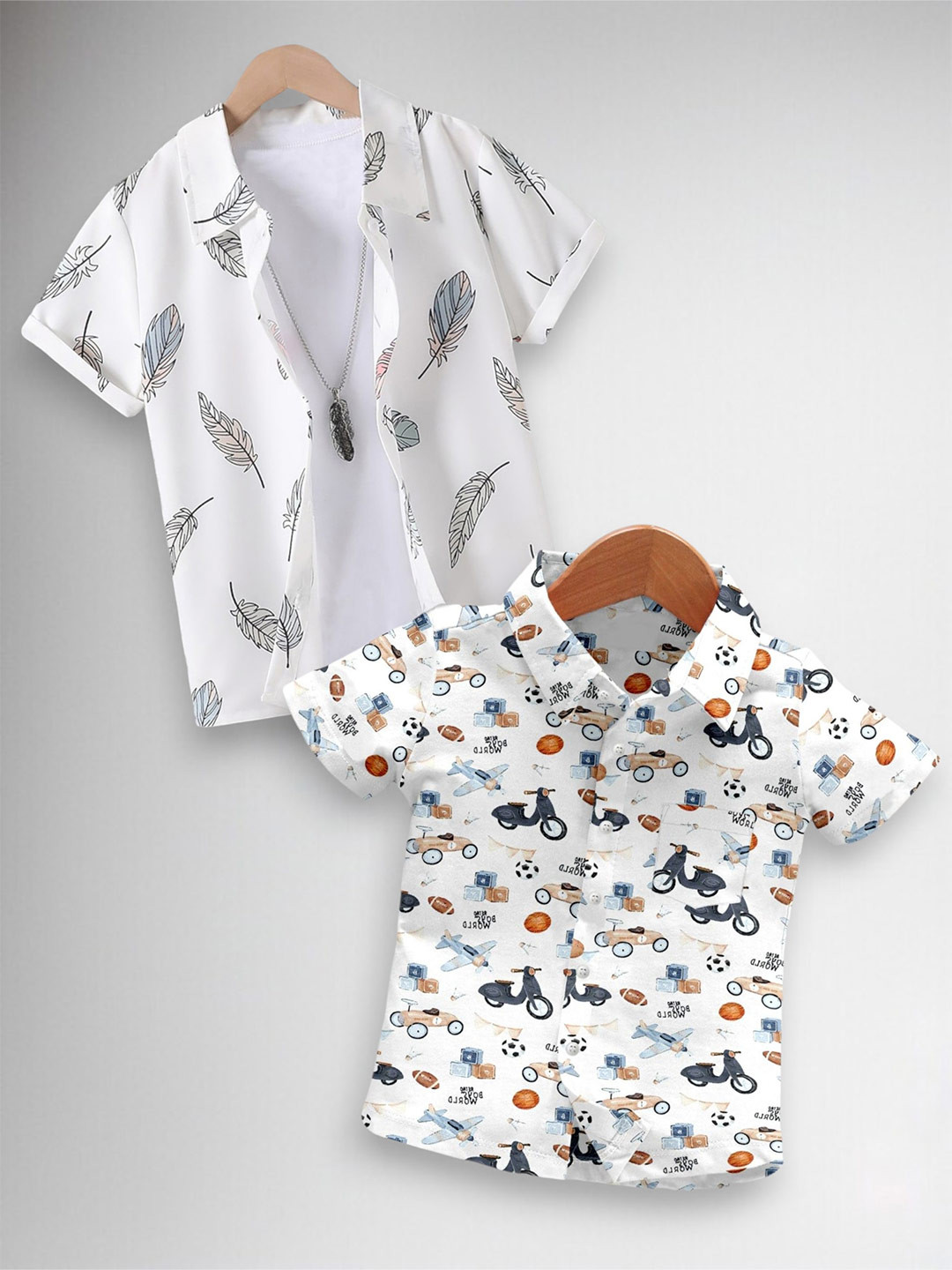 AMBARDI FASHION Boys Classic Printed Casual Shirt