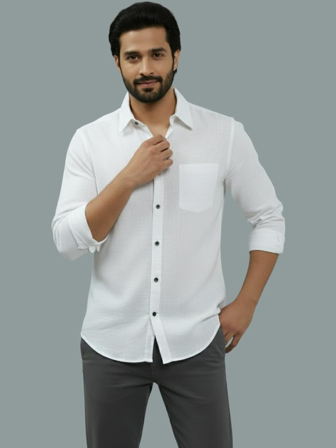 Vida Loca Men Smart Slim Fit Casual Shirt