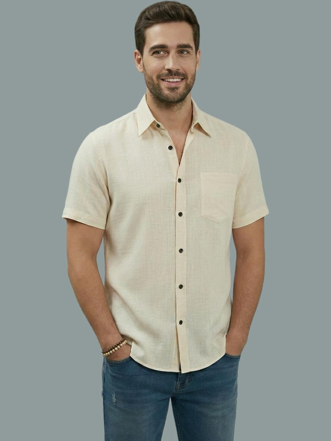 Vida Loca Men Smart Slim Fit Casual Shirt