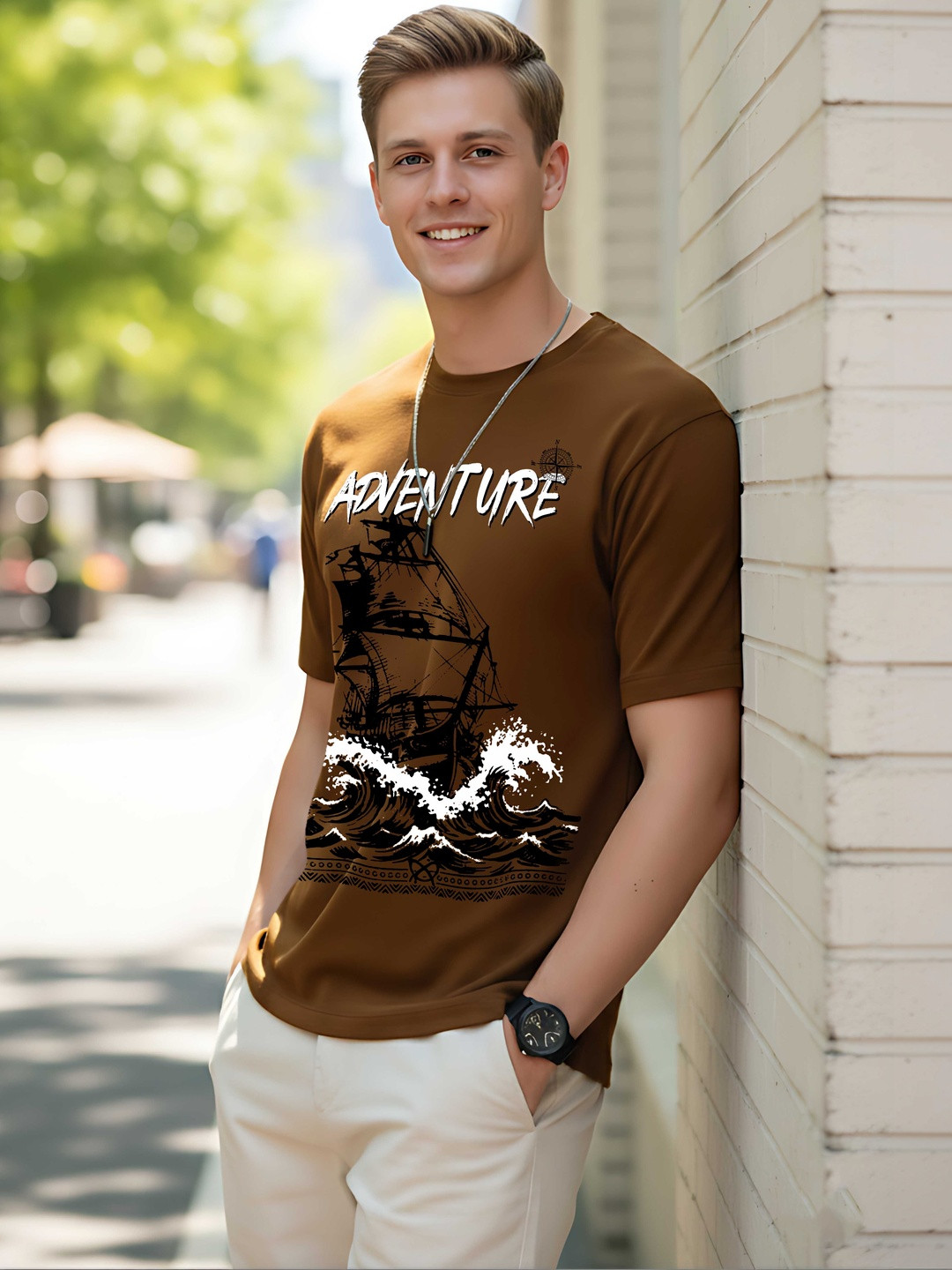 R.Code by The Roadster Life Co. Men Printed T-shirt
