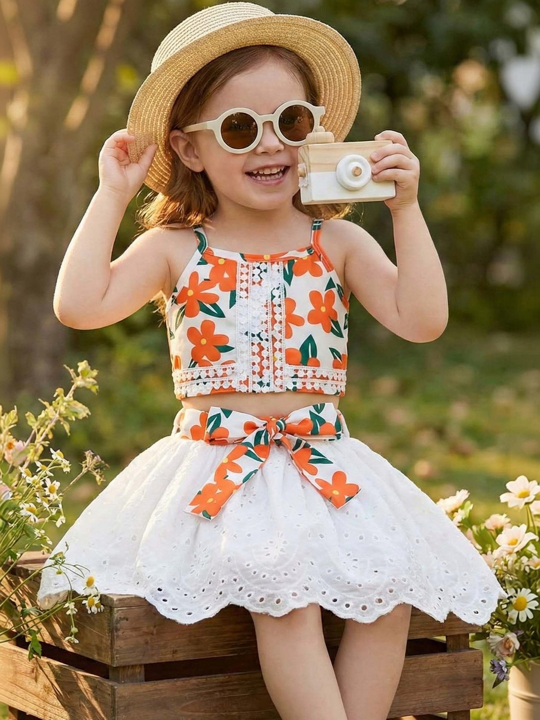 MENSBIT Floral Fit & Flare Dress