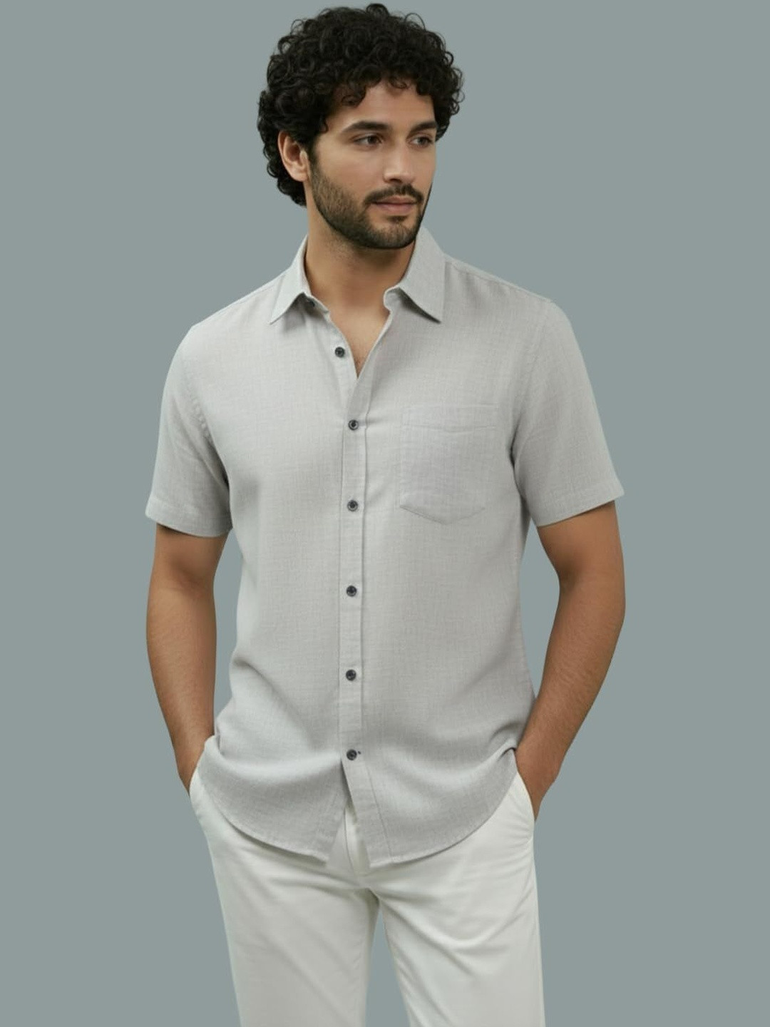 Vida Loca Men Smart Slim Fit Casual Shirt