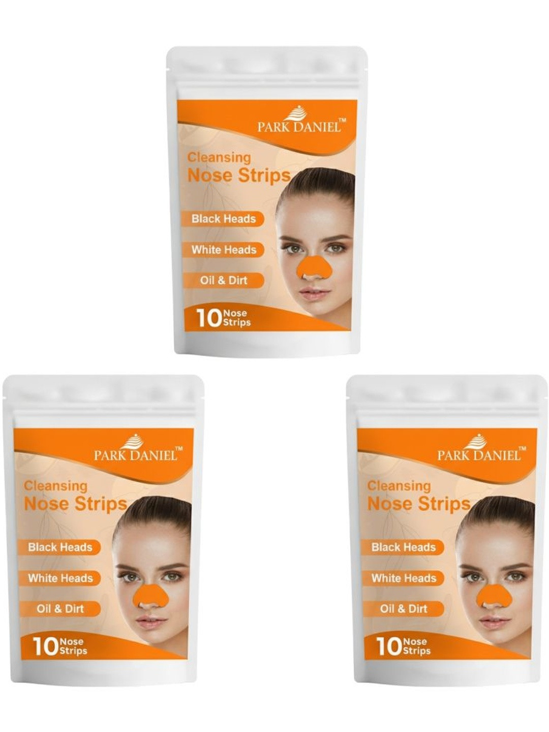 Park Daniel Set Of 3 Blackhead Remover Cleansing Charcoal Nose Strips- 10 Strips Each Rs. 286 - Myntra